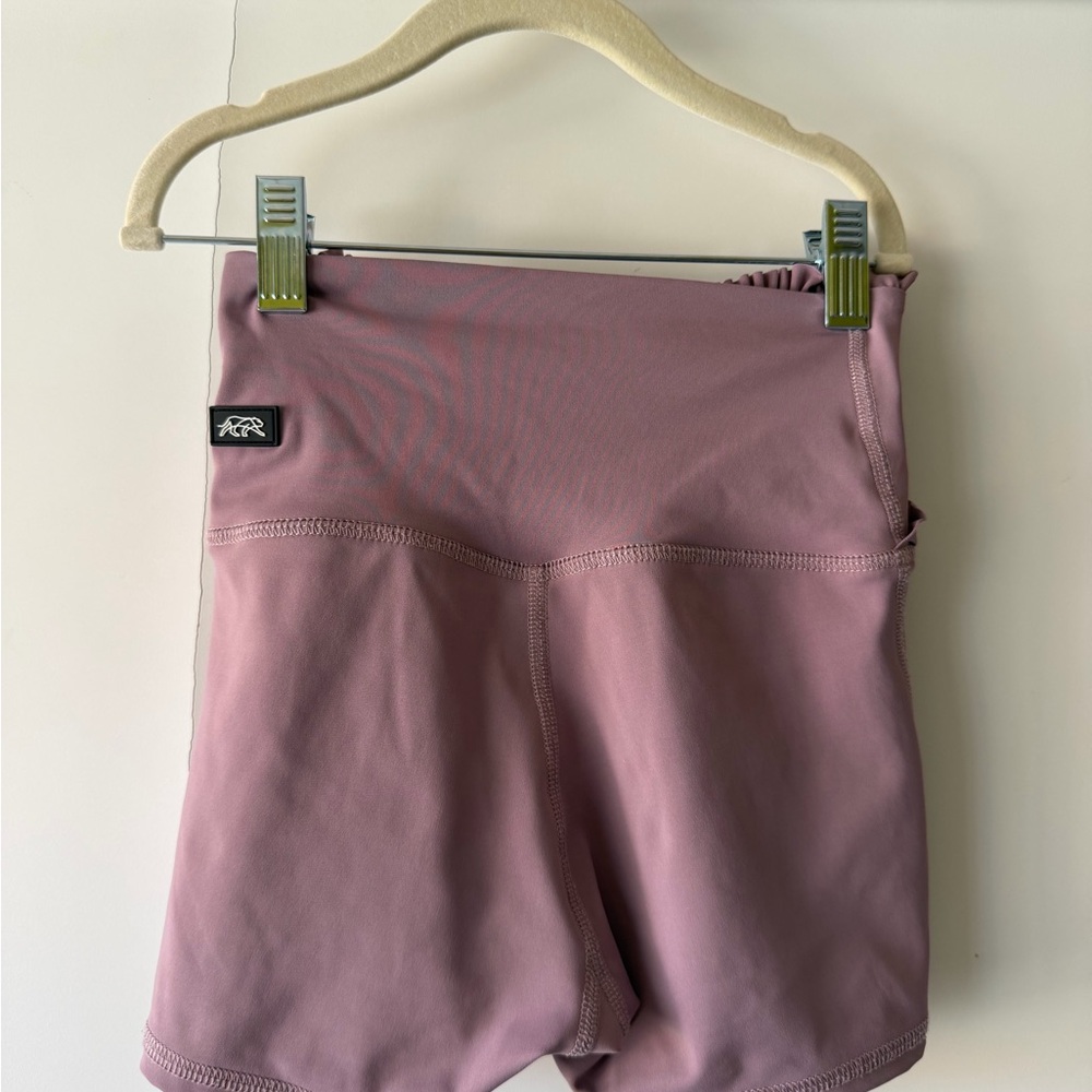 Tiger Friday Mauve Ruffle Active Shorts Set - Picture 5 of 7